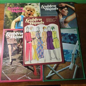 Golden Hands weekly magazine Part 42-46 Vol 3 Knitting Dressmaking Needlecraft